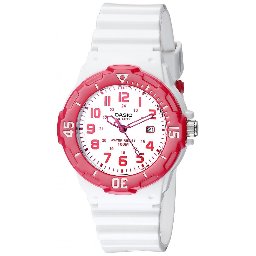 

Casio Casio Sport 3-х стрелочные аналоговые часы с белым циферблатом женские Lrw200h 4bv