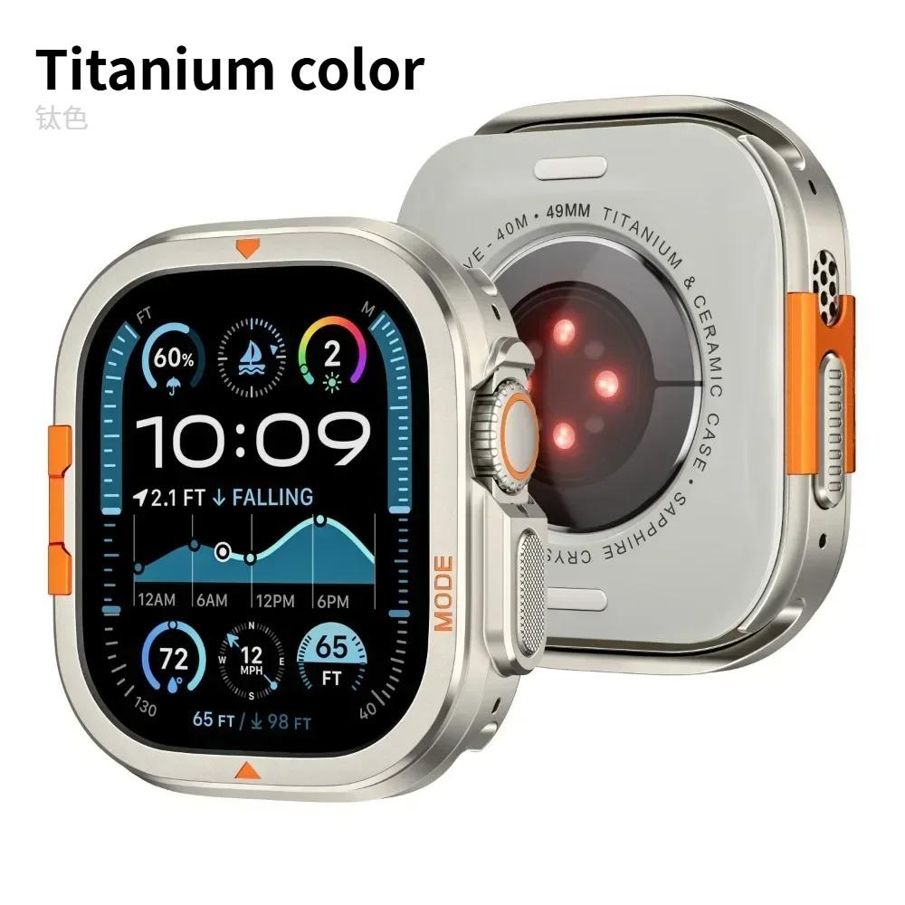 

Metal Case for Apple Watch Ultra 3 49mm 46mm 45mm 44mm Protector Case Aluminum Bumper Frame for IWatch Series 11 10 9 8 7 6 5 SE Series 11 46mm