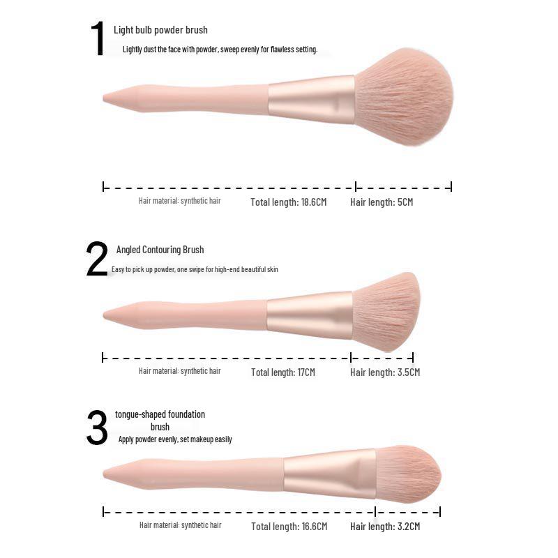 Slim Waist 11-Piece Makeup Brush Set: Beginner's Beauty Tools for Powder, Blush, Eyeshadow, and Foundation