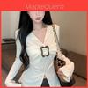 Oversize Vneck Tshirt For Women With Embroidery And Raglan Sleeves For Fall Winter Fashion