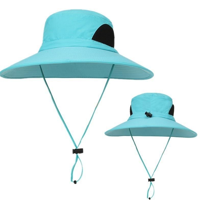 Summer Sun Protection Fishing Bucket Hat Men's Shade Hiking Cap Summer Outdoor UV Protection Breathable.