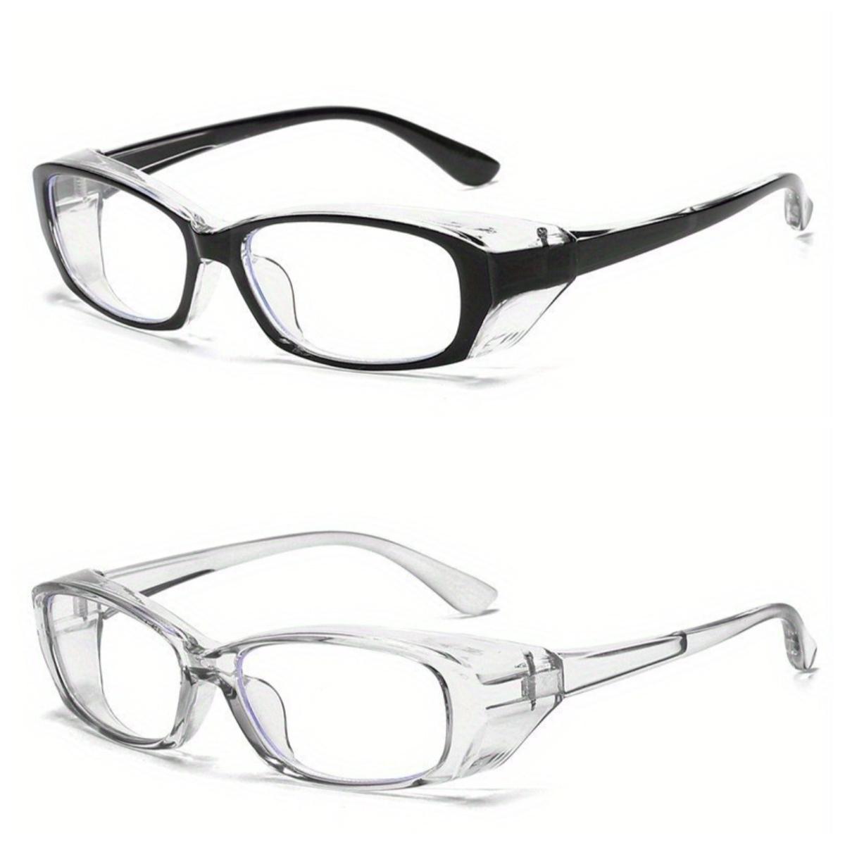 

2 шт. Унисекс ветрозащитные очки - ретро оправа кошачий глаз прозрачные линзы полностью закрытая конструкция легкая защита для глаз