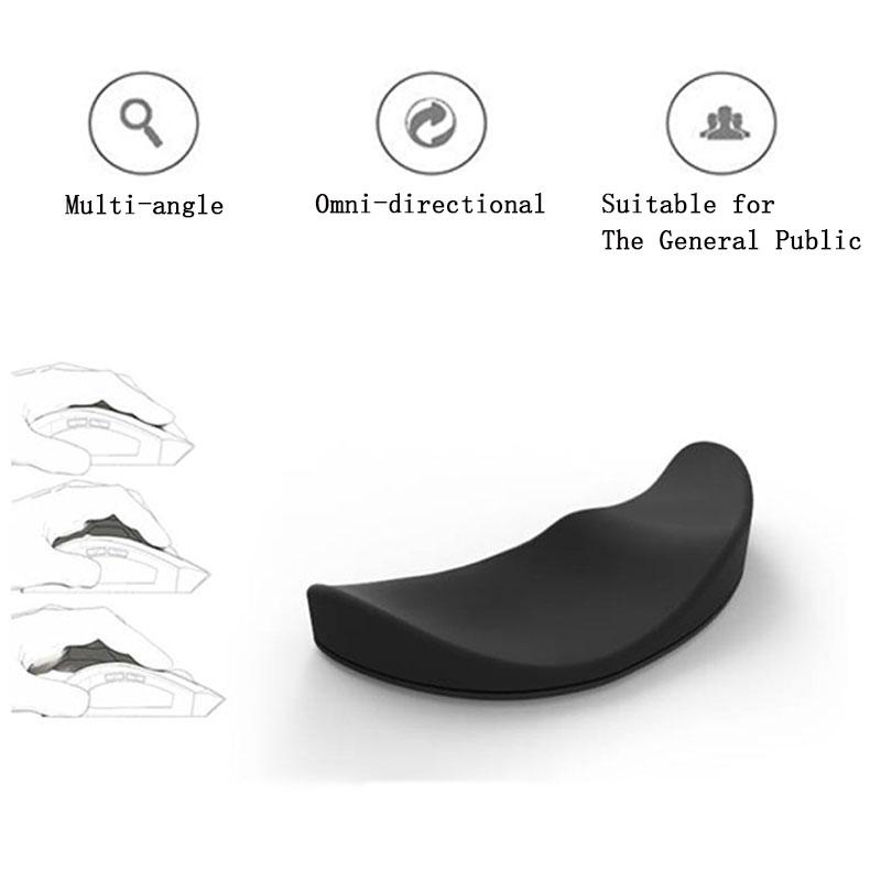 Silicone Mouse Wrist Pad Mice Wrist Rest Ergonomic Three-dimensional Surface Design Skin-friendly Smooth Wrist Support Mat