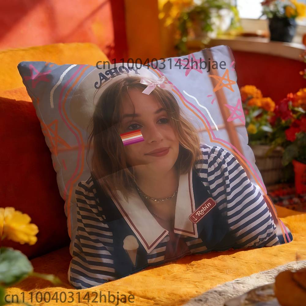 Robin M-Maya Hawke Throw Pillow Case For 45x45cm 55x55cm 30x30cm Square Car Pillowcase Home Bedchamber Decor Gift