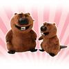 Adorable Beaver Plush Toy Soft Stuffed Animal Doll Cuddle Pillow Gift For Kids