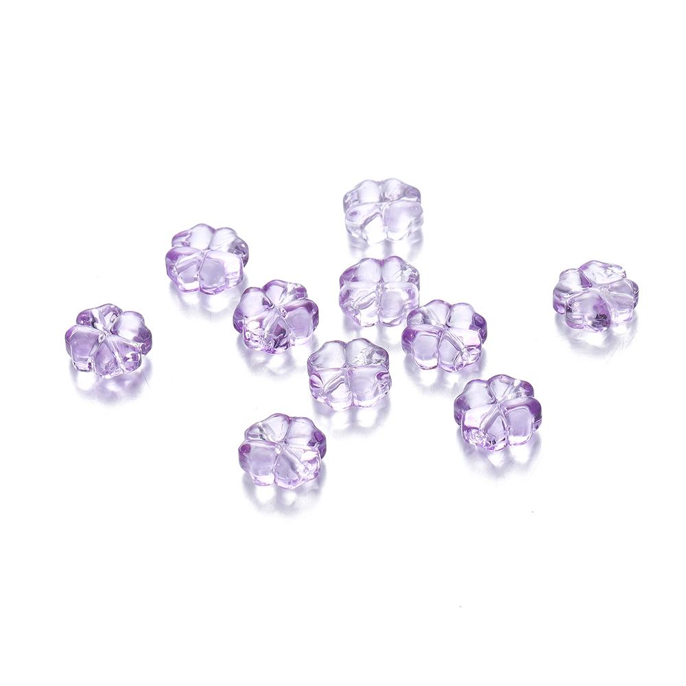 10/20pcs 10mm Czech Lampwork Crystal Flower Spacer Beads Flat Round Loose Beads For DIY Jewelry Making Supplies Accessories