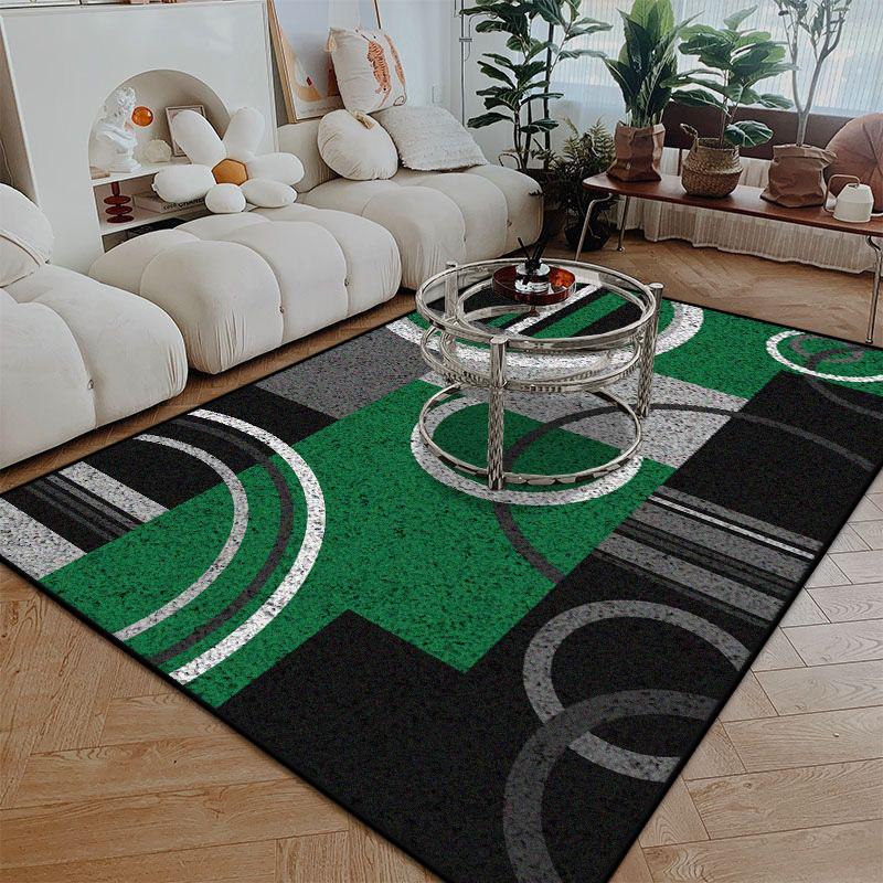 Teppich im nordischen Stil mit Linienmuster Wohnzimmer Große Größe Rutschfest Leicht zu reinigen Eingangstürmatte Weich Waschbar Esszimmerbereich Teppich