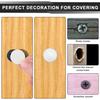 680pcs Self-Adhesive Screw Hole Stickers & Covers, 0.47in 0.59in 0.83in Dust-Proof White Furniture Caps for Wood Screws, Self Tapping