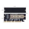 1× M.2 PCIe NVMe SSD to PCI-E Express 3.0 X4 X8 X16 Adapter Card Full Speed 2280