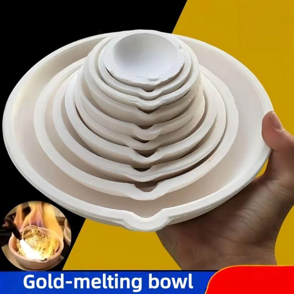 Heat-resistant Quartz Crucible with Spout Jewelry Casting Tools Furnace Tools  Platinum Refining