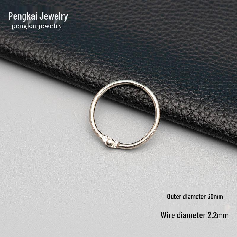 Metal Snap Binder Rings for DIY Albums, Jewelry, and Keyrings