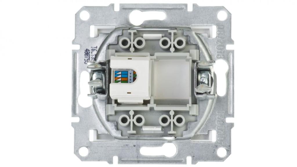 Asfora Single Computer Socket Rj45 Cat.5E Without Frame White Eph4300721
