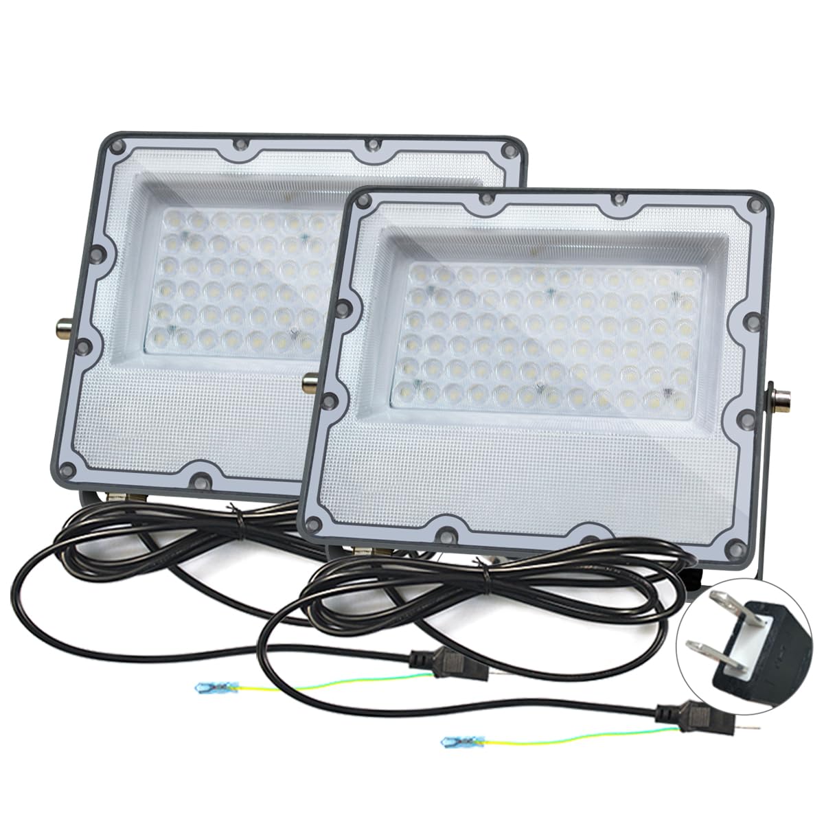 

HIKARI LED Floodlight, 50W, Work Light, 10400LM, Outdoor, IP67 Waterproof, Daylight White, 6500K, Ultra-Thin, 72 Chips, 85-265V, Energy-Saving,