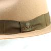 Excellent Vivienne Westwood hat  Ribbon Felt Square Brim Fedora 219161 VH36 Used