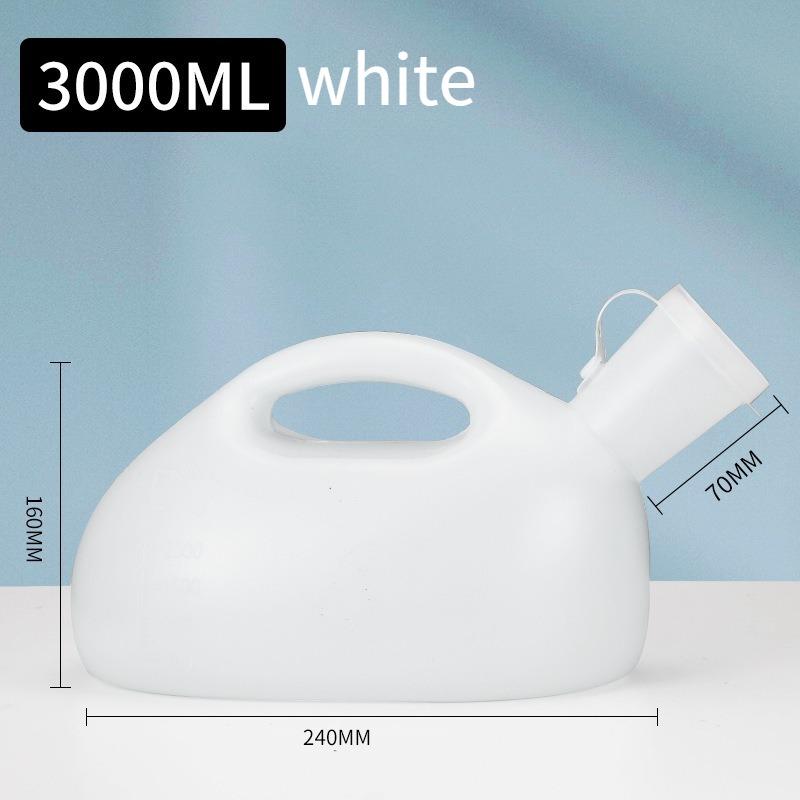 

1PC hospital ml urinal for men, thickened large capacity 3000ML chamber pot with lid urinator for the elderly, bed care urinal for men белый