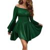 Renaissance Costume Women Medieval Pirate Corset Dress Off Shoulder Bells Sleeve Fairys Dress