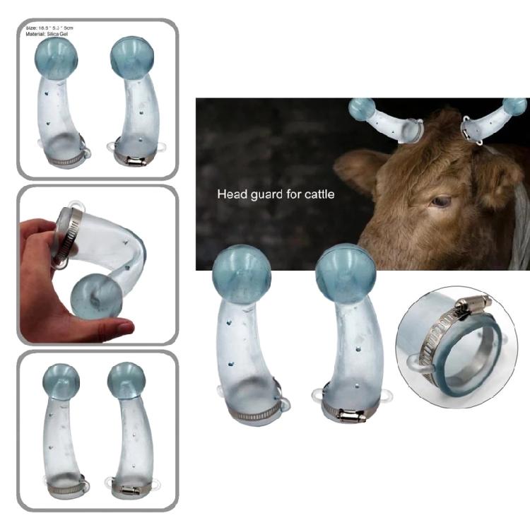2Pcs Horn Protector Silicone Anti-Fight Protective Covers Safe & Elastic