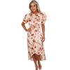 AX Paris Womens/Ladies Floral Gathered Side Puff Sleeve Midi Dress