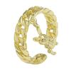 Niche design Mori feathers rose gold ring women's light luxury cold wind versatile simple personality live ring