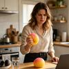 Realistic Fruit Toy Giant Simulated Peach Squeeze Toy Stress Relief Sensory Pinch Fidget Toys Ball for Home Office Relaxation Squeezable