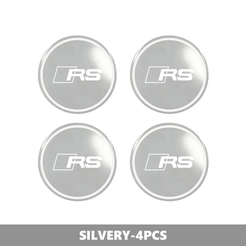 4Pcs 56mm Aluminum Car Wheel Center Hub Cap Sticker Decoration For 5djsm S RS SLINE ABT Quattro ARS3 RS4 RS5 RS6 RS7 RS8 djsm5