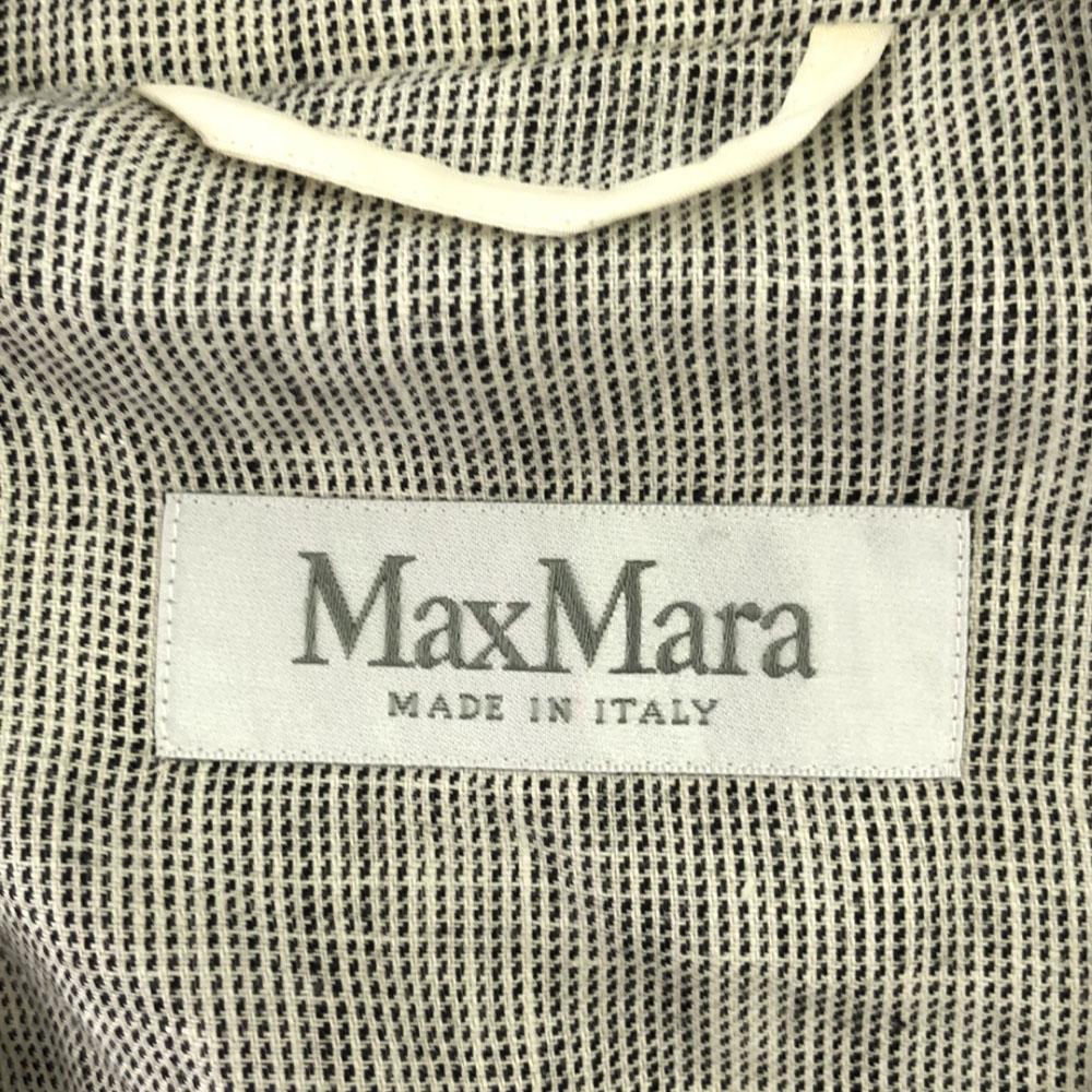 Max Mara Сделано в Италии Пиджак приталенный в клетку 36 Серый Женский Б/у