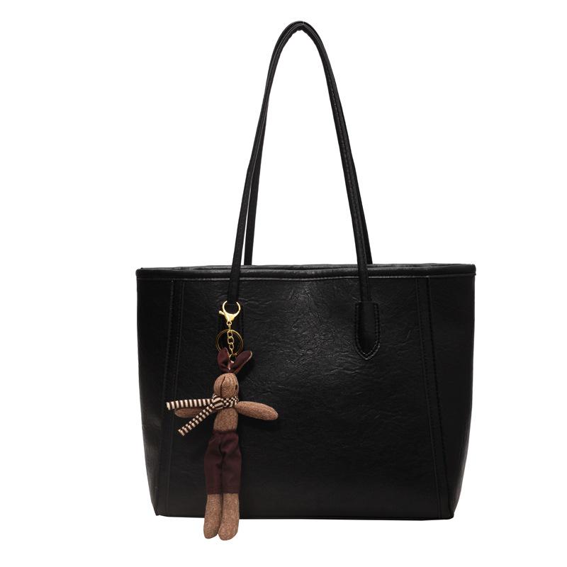 Autumn/Winter 2025 Large Capacity Retro Shoulder Tote Bag for Women