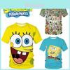 Cute 3d Spongebob Squarepants Cartoon T-shirt For Boys And Girls