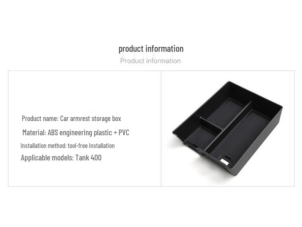 Tank 400 Armlehnenkonsole Aufbewahrungsorganizer