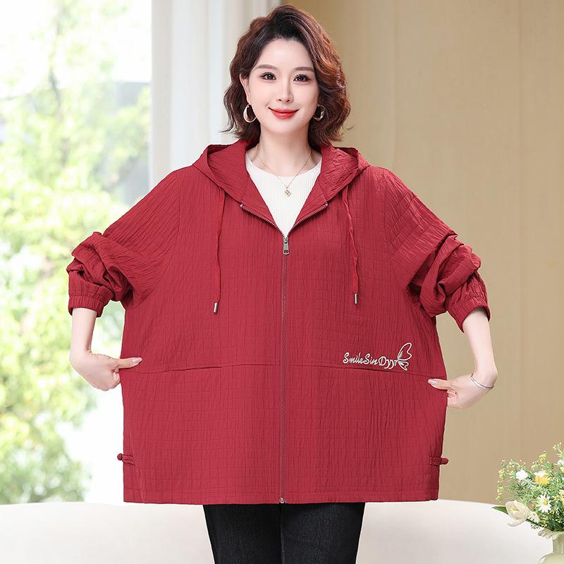 Elegant Mid-Length Trench Coat for Middle-Aged & Elderly Women - 2025 Spring & Autumn Fashion Collection