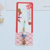 Cartoon Maneki Neko Pendant Car Keyring Phone Strap Ornaments Fashion Lucky Cat Keychain  Gifts