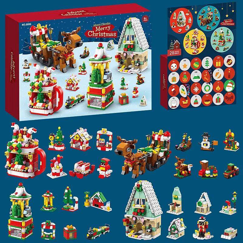 Advent Calendar  Christmas Present For Kids Construction Blocks Latest Year  Present 24Days Christmas Diy Santa Claus Bricks