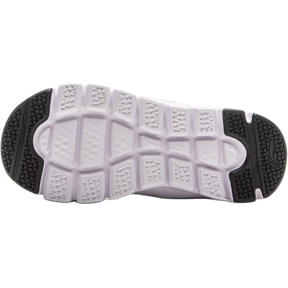 Li Ning Kids Comfortable Fashion Shock Absorption Rebound Low Top Casual Shoes Kids Casual Shoes Black Standard-White YKNV069-1