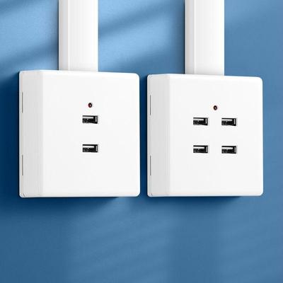 86 Tipi USB Soket Paneli, 220V'tan 5V'a Dönüştürücü ile, Açık/Gizli Montaj için Çift veya Dörtlü USB Şarj Delikli