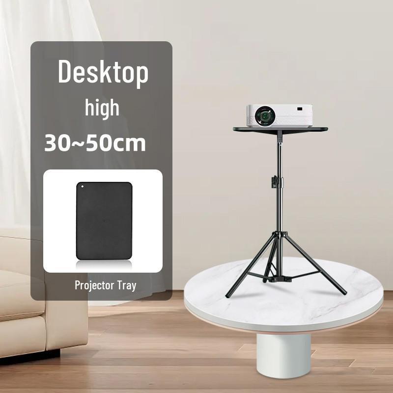 

Wall-Mounted, Height-Adjustable Projector Tray Tripod