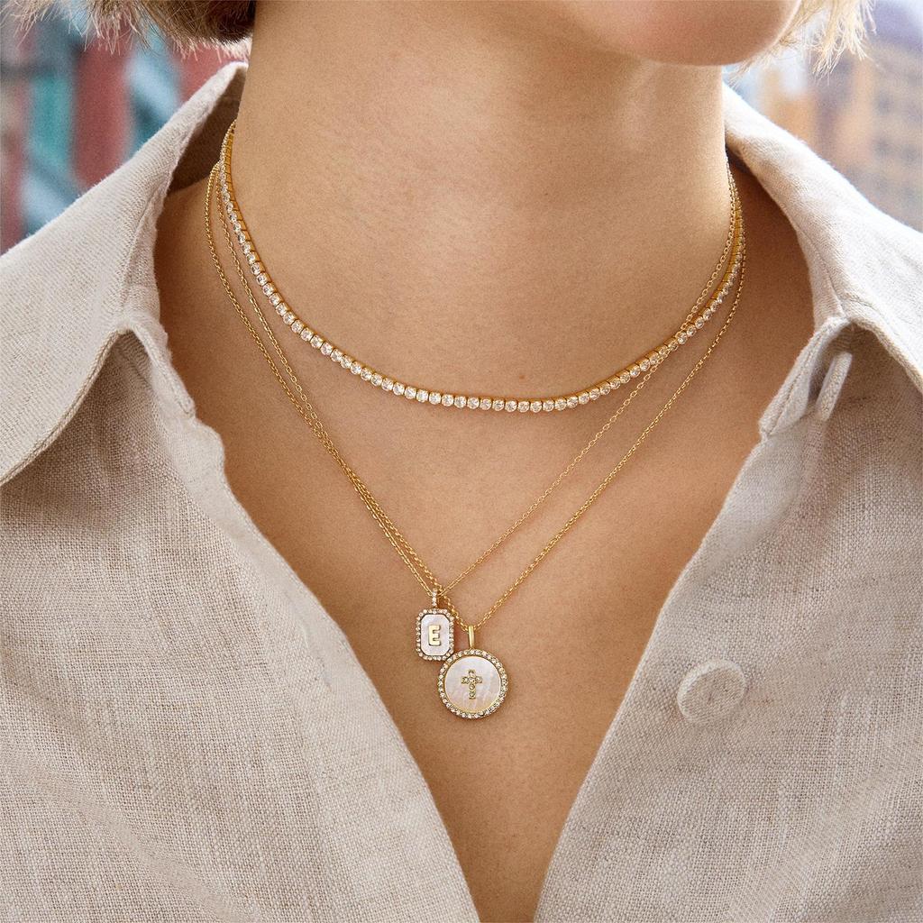Trendy Evil Eye Drip Oil Coin Necklace - Versatile Retro Clavicle Chain