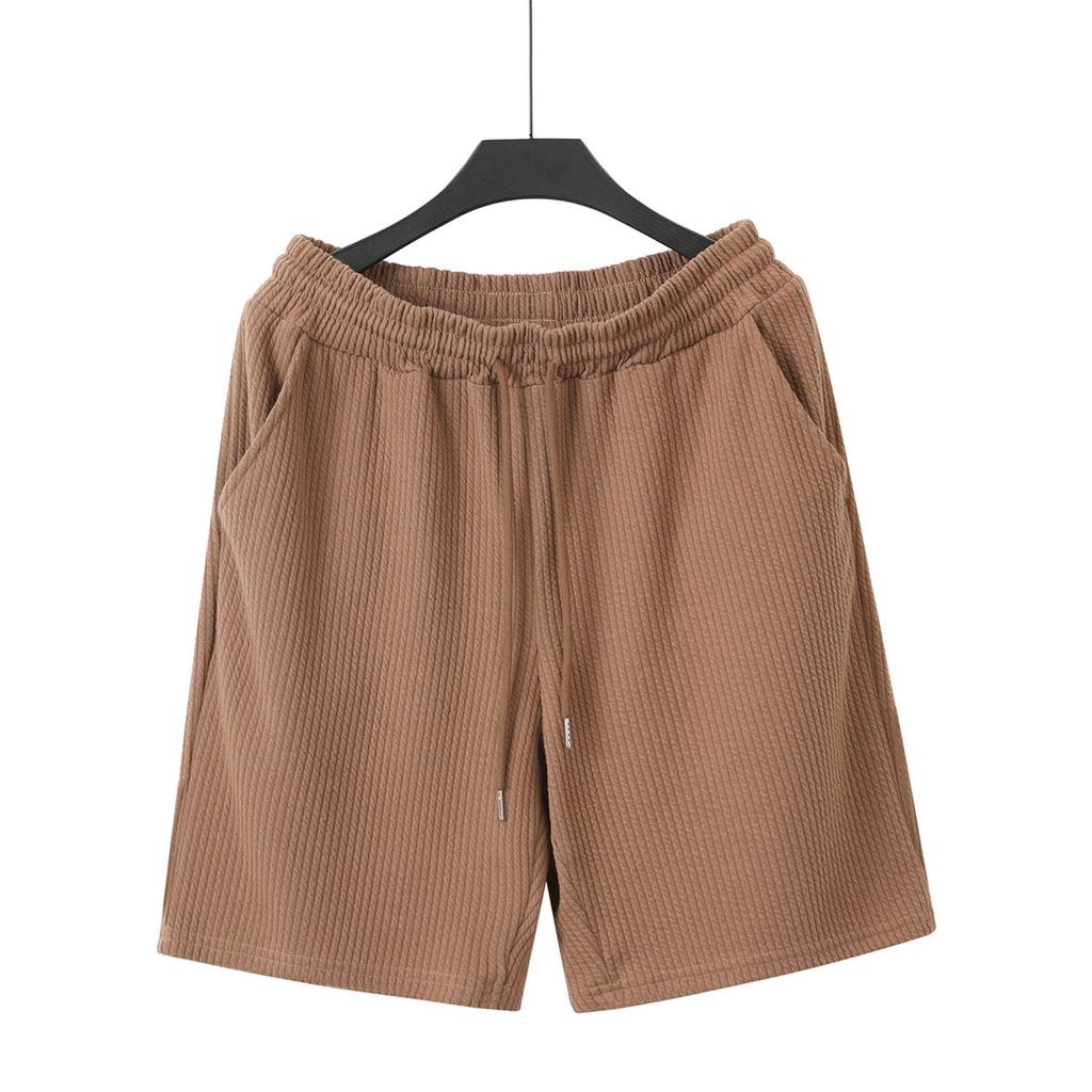 Mens Summer Jacquard Loose Casual Sports Beach Shorts