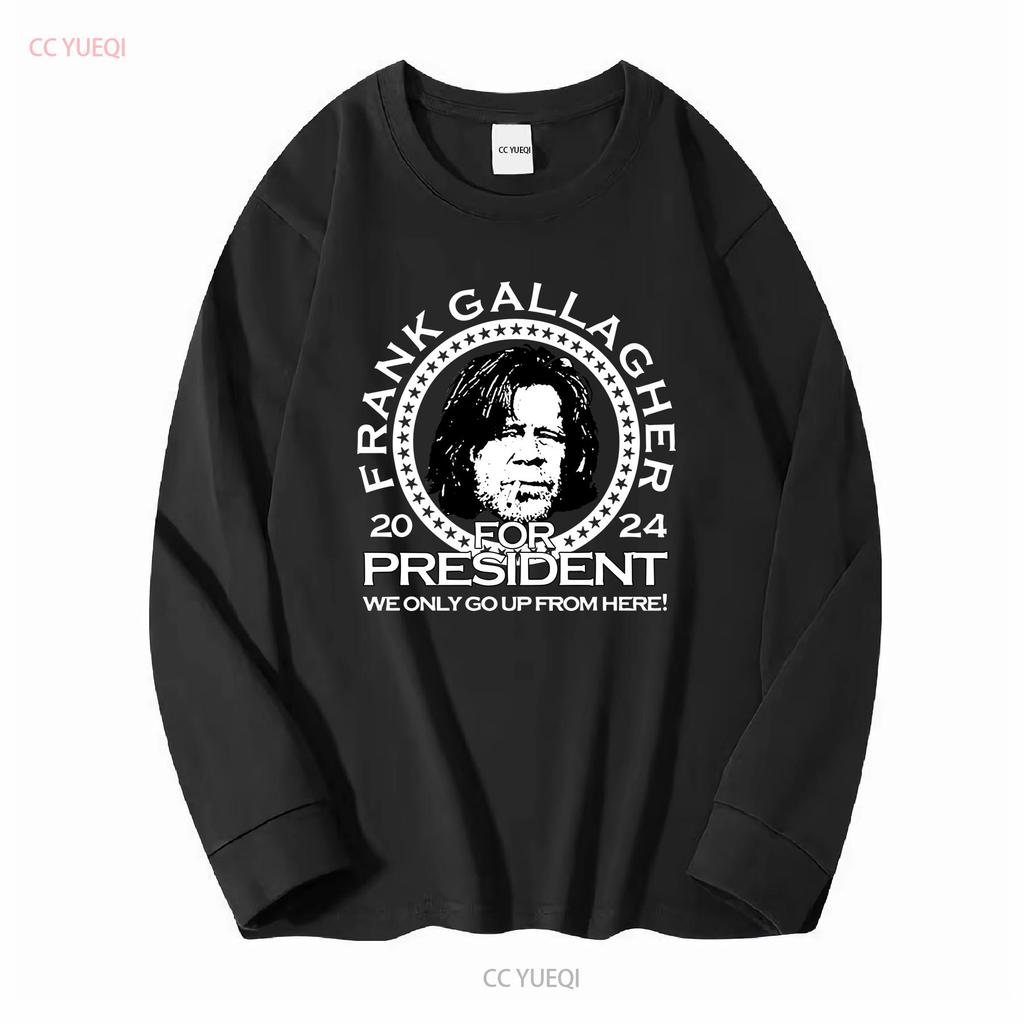 Frank Gallagher For President 2024 Best T Shirt Red Size S 4XL EG575 Vintage Washed Stretched Unisex Comfortable Fashion Soft