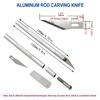 DIY Aluminum Alloy Hand Carving Knife Precision Art Tool for Model Making Paper Cutting, Handcrafts Ideal Craft Accessory