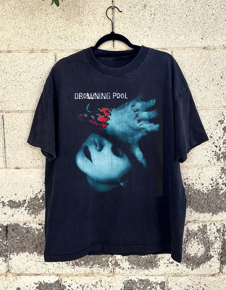 Collection Drowning Pool Sinner Tour T Shirt Black All Size S-5XL Unisex T-Shirt XXXL