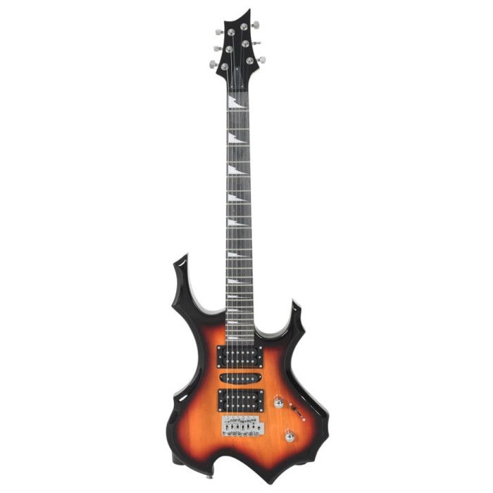 Guitare électrique pour débutants et sac marron et noir 4 4 39