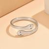 Adjustable Punk Style Stainless Steel Double Snake Ring for Women