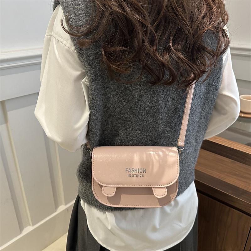 Handbag Bag Female Foreign Style 2025 New Model This Year Popular Niche Design Fashion Saddle Bag Shoulder Bag Messenger Bag