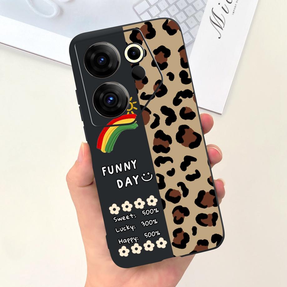 Phone Cover For Tecno Camon 20 Pro 4G 5G Case Soft Silicone Love Heart Jelly Capa For Tecno Camon 20 Premier 20Pro Camon20 Funda