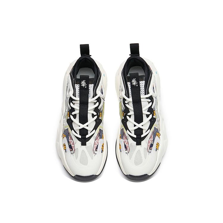 New Anta Bastard Life Collection Lightweight And Wear Resistant Low Top Skateboard Shoes Women's White Black Green 122228080-5