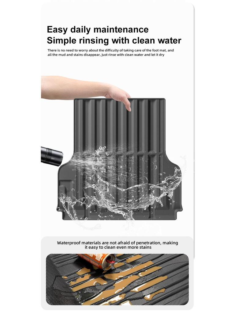 Nissan Frontier 2022-2024 TPE Rear Floor & Trunk Mats