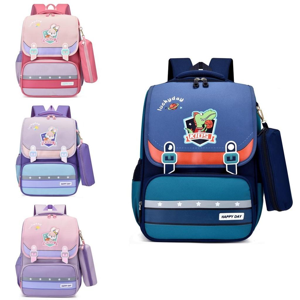 Cute Cartoon Large Capacity Lightweight School Backpack For Girls With Breathable Waterproof Fabric