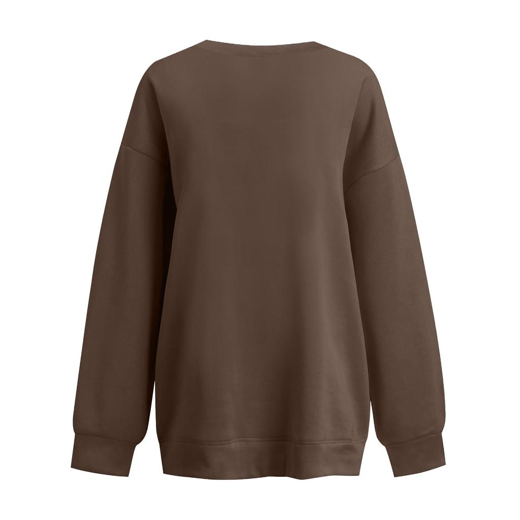 Dames casual mode Halloween-print trui met lange mouwen en O-hals