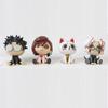 4Pcs Anime Highway Granny Ayase Momo Okarun Cute Edition Action Model Statue Car Decoration Doll Toy Fans Gifts Q Figure Poseable Articulated Scale