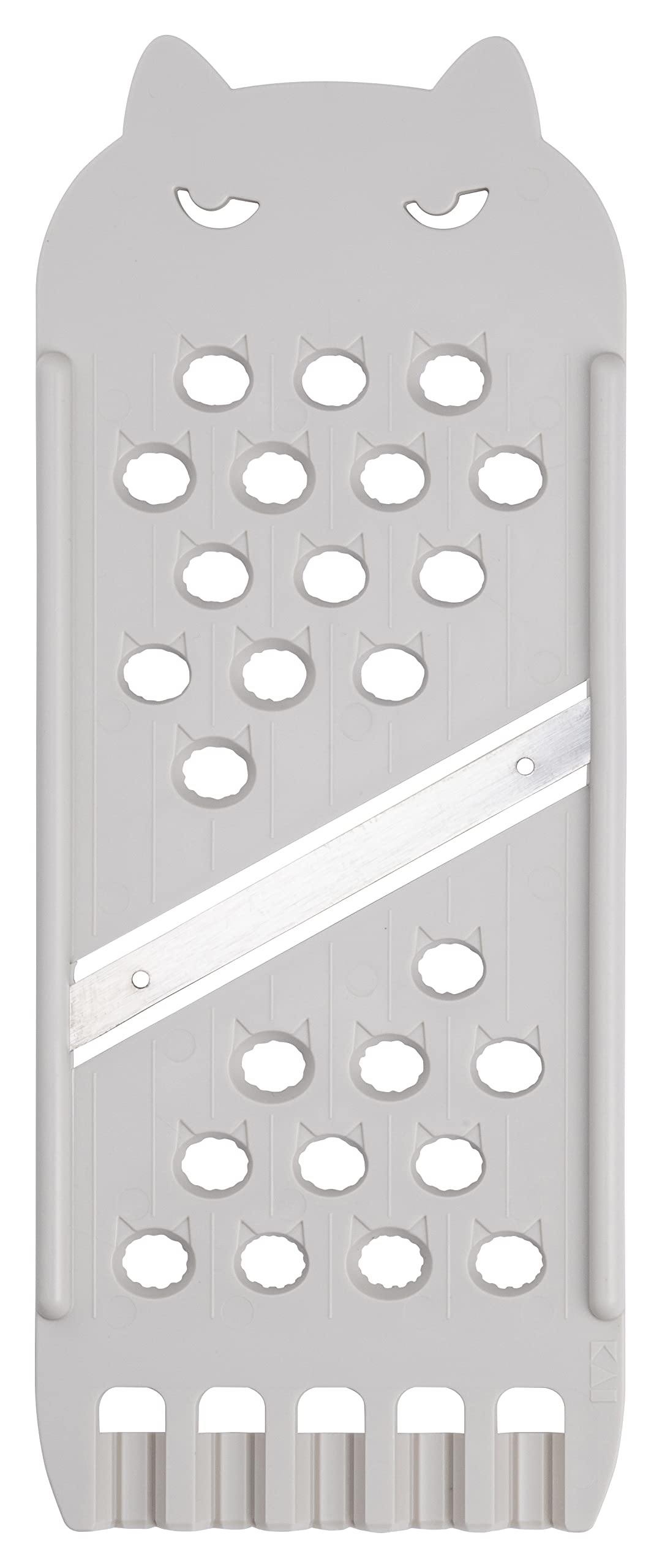 Kai Corporation Nyammy Cat Warm Made in DH2735 Slicer, Gray, Japan,